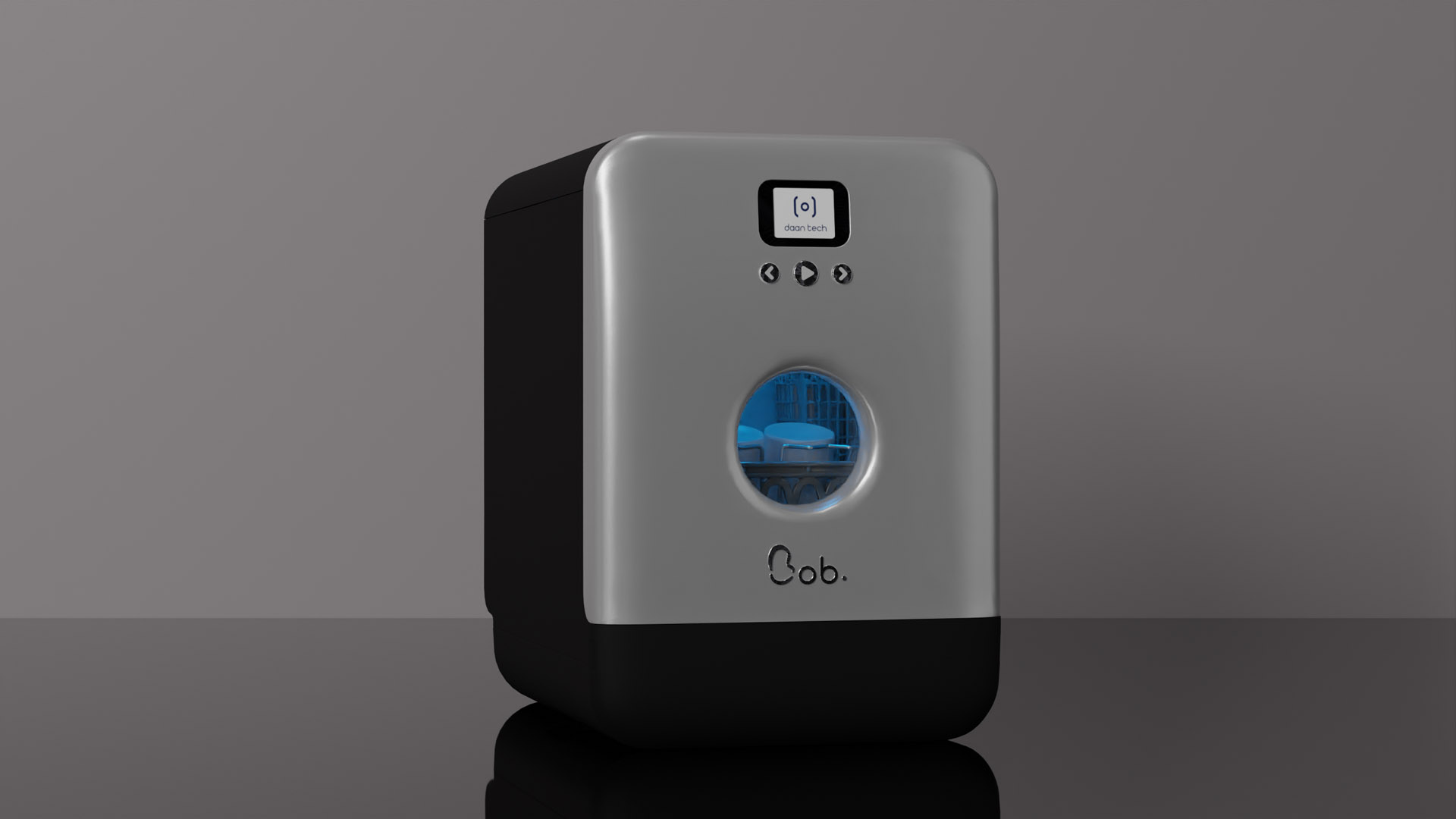 Daan Tech Bob All Options Pack with UV-C — Metallic grey door / black body · Photo 1 of 3